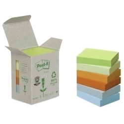Taco Notas Post-It Reciclados 653 38X51 Colores Surtido 100H Torre De 6