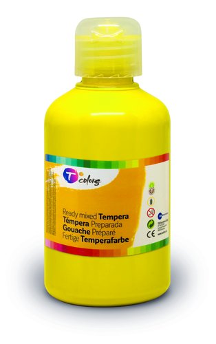 Tempera Tcolors Liquida 500 Ml (Botella) Amarillo