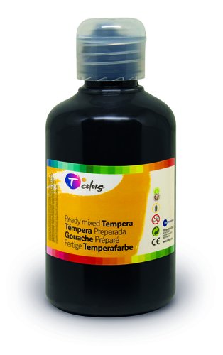 Tempera Tcolors Liquida 500 Ml (Ampolla) Negre