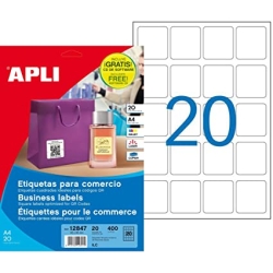 Etiquetes Apli: BI/L/C Opaca Qr+Cd Aplisoft 45X45 20H