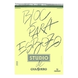 Bloc De Dibuix Guarro-Canson Esbós Studio Amb Espiral Tecniques Seques A3 90G 100H