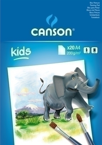 Bloc De Pintura Guarro-Canson Kids A4 20H 200G