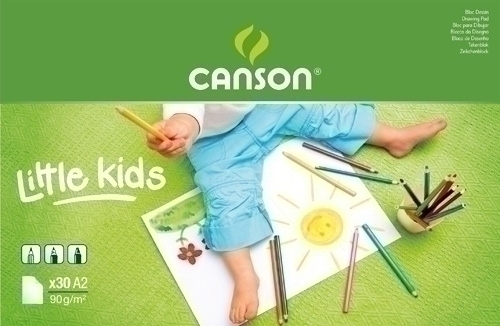 Bloc De Dibuix Canson Kids Encolat Gra Fi A2 30H 90G