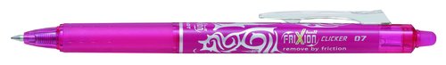 Bolígraf Borr. Pilot Frixion Clicker 0,7 Rosa