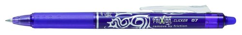 Bolígraf Borr. Pilot Frixion Clicker 0,7 Violeta