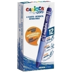Bolígraf Carioca Oops Retractil Esborrable Blau