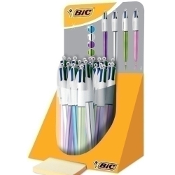 Bolígraf De 4 Colors Bic Shine Expositor De 20