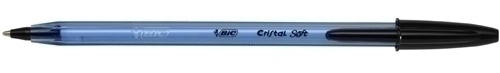 Bolígraf Bic Cristall Soft Negre