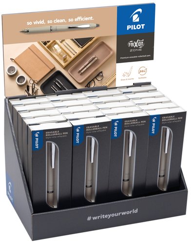 Bolígraf Borr. Pilot Frixion Zone Expositor De 20 10X Frixion Zone Rosa 10X Frixion Zone Gris