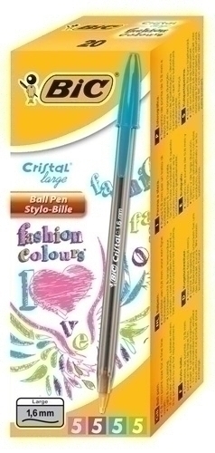 Bolígraf Bic Cristall Fun Caixa De 20 (5X4 Colors)