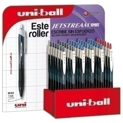 Roller Gel Rt. Uni-Ball Jetstream Sport 1,0 (Sxn-150) Expositor De 36 18X Sxn150300 Blau 12X Sxn1502