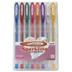 Roller Gel Uni-Ball Signe Sparkling 1,0 (Um-120Sp) Bossa De 8