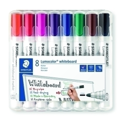 Marcador Pissarra Staedtler 351 Lumocolor Conico Box De 8
