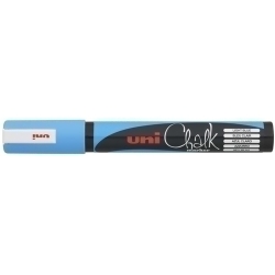 Marcador Guix Liquida Uni-Ball Chalk Marker Pwe-5M 1,8-2,5 Mm Blau Clar