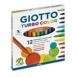 Retolador Fibra Giotto Turbo Color Estoig De 12
