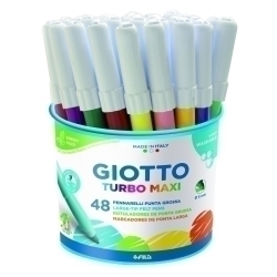 Retolador Fibra Giotto Turbo Maxi Pot De 48 (4X12 Col.)