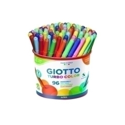 Retolador Fibra Giotto Turbo Color Pot De 96 (8X12 Col.)