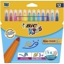 Retolador Fibra Bic Kid Couleur Xl Blister De 12