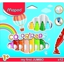 Retolador Fibra Maped Color´Peps Early Age Jumbo Estoig De 12