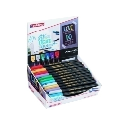 Retolador Fibra Edding 1200-Metallic Expositor De 50