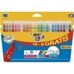 Retolador Fibra Bic Kids Ultra Rentable Caixa De 24