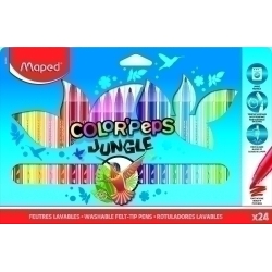 Retolador Fibra Maped Color´Peps Jungle Estoig De 24