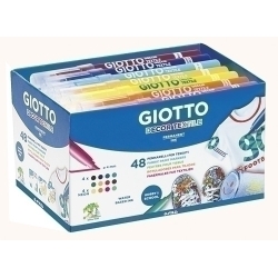 Marcador Tèxtil Giotto Decor Textile Schoolpack De 48