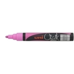 Marcador Guix Liquida Uni-Ball Chalk Marker Pwe-5M 1,8-2,5 Mm Rosa