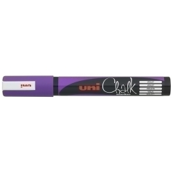 Marcador Guix Liquida Uni-Ball Chalk Marker Pwe-5M 1,8-2,5 Mm Violeta