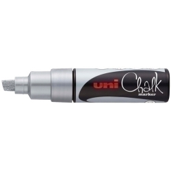 Marcador Guix Liquida Uni-Ball Chalk Marker Pwe-8K 8.0 Mm Plata