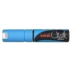Marcador Guix Liquida Uni-Ball Chalk Marker Pwe-8K 8.0 Mm Blau Clar