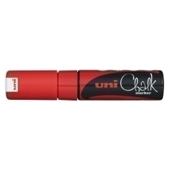 Marcador Guix Liquida Uni-Ball Chalk Marker Pwe-8K 8.0 Mm Vermell
