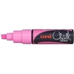 Marcador Guix Liquida Uni-Ball Chalk Marker Pwe-8K 8.0 Mm Rosa