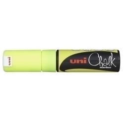 Marcador Guix Liquida Uni-Ball Chalk Marker Pwe-8K 8.0 Mm Groc