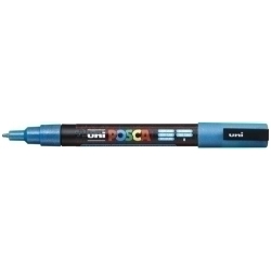 Marcador T.Opaca No Perm. Uni Posca 0,9 (Pc-3Ml) Purpurina Blau Clar
