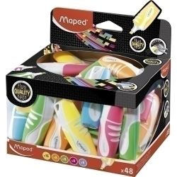 Marcador Fluor Maped Flu Peps Soft Mini Expositor De 48