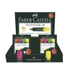 Marcador Fluor Faber-Castell Textliner 48 Exp. De 60+20 Sense Càrrec