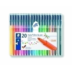 Retolador Fibra Staedtler 323 Triplus Color Bossa De 20