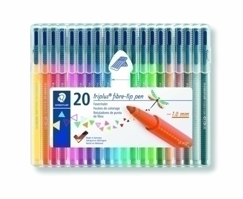 Retolador Fibra Staedtler 323 Triplus Color Bossa De 20