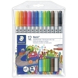 Retolador Fibra Staedtler 320 Noris Club Doble Punta Estoig De 12