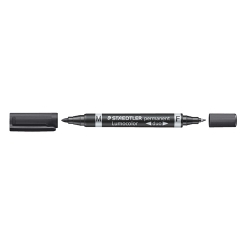 Marcador Permanent Staedtler 348 Lumocolor Duo Conico Negre
