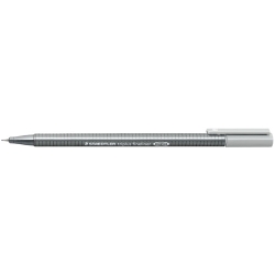 Retolador Fibra Staedtler 334 Triplus Fineliner Gris Plata