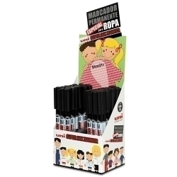 Marcador Tèxtil Uni-Ball Super Ink (Especial Roba) Expositor De 36