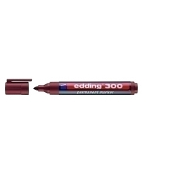 Marcador Permanent Edding 300 Conico Marron