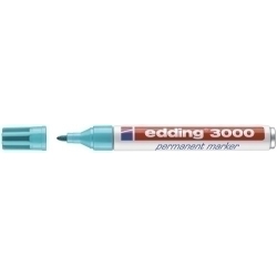 Marcador Permanent Edding 3000 Conico Blau Turquesa