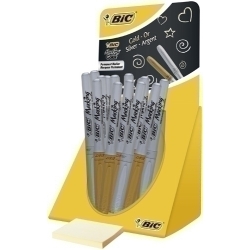 Marcador T.Opaca Perm. Bic Marking Color Gold&Silver Expositor De 24