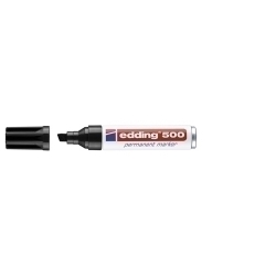 Marcador Permanent Edding 500 Bisel·lat Negre