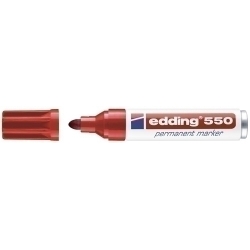 Marcador Permanent Edding 550 Conico Rojo