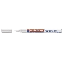 Marcador T.Opaca Perm. Edding 751 Conico Blanc