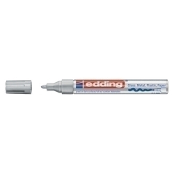 Marcador T.Opaca Perm. Edding 750 Conico Plata